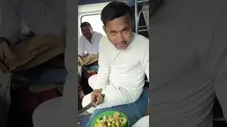 Making of Salad 🥗😋 In the 🚂 Train #funny 