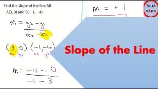 How to find the slope of a line - formula