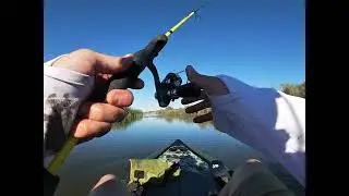 Paddle board [SUP] fishing the Salt River in Arizona
