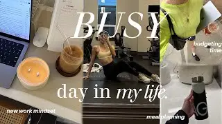 busy day in my life | new routines, mini trading q&a, how i plan my content, time blocking, cooking