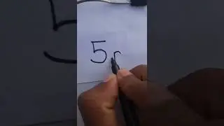 how to draw 5 #shorts #art #drawing #alphabet #drawingtutorials #viral