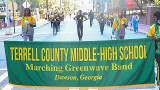 POV: Albany State Homecoming Parade with my fellow band members!!! 