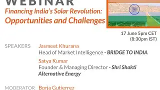 India Webinar - Financing India's Solar Revolution Opportunities and Challenges