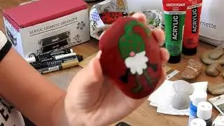 Malování kamínků/rocks painting*ASMR*czech