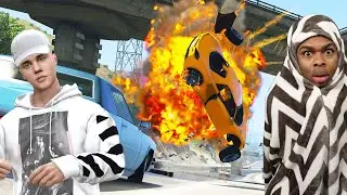 Меня поймали на краже самых дорогих суперкаров Джастина Бибера в GTA 5! (GTA 5 MODS RP)