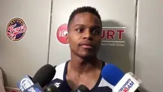 Yogi Ferrell after working out for the Pacers