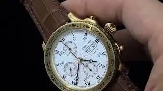 片長🙏對林白的情意結￼，唔係太大就太細，小有好尺寸18k YG LONGINES 林白CHRONOGRAPH