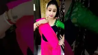 #shorts Jamdani silk saree draping #sareedraping #sareehack #sareelover