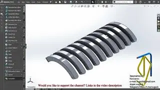 Extruded normal to surface | SolidWorks | Екструзія нормально до поверхні