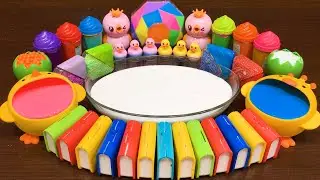 Mixing Makeup, Clay, Floam and More Into GLOSSY Slime!!! Satisfying Video #17