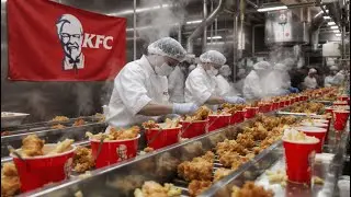 Как готовится курица KFC (пошагово) | Объяснение с помощью ИИ | Foody Process