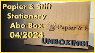 #126 Papier und Stift - Stationery Abo-Box - Monat April 2024 - UNBOXING! -