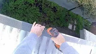 Installing Gutter Guard For Rodent Control