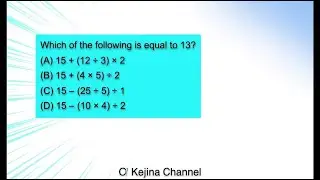 Solve ISEE Math Order operations in 5 Seconds? - No Calculations Needed