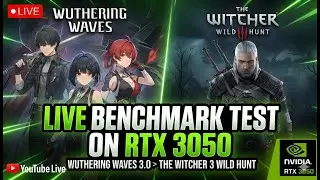 🔴LIVE Benchmarking RTX 3050 On 2 Different Games | Late Night Live Chill + Real FPS Test!