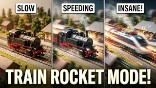 Insane Fast Miniature Train Speed 🚆 | Tiny World Train Shorts