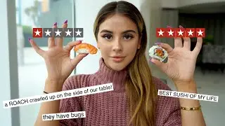I WENT TO THE WORST AND BEST RATED SUSHI IN MY CITY (one restaurant each)