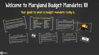 Maryland Budget Mandates 101