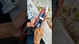 Rc Racing Boat Test #toys #rctoy #unboxing #rcboat #boat #speedboat
