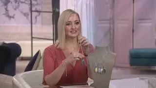 Generation Gems Oval Gemstone Cabochon Pendant w/Chain Sterling Silver on QVC