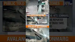 Sonmarg hit by avalanche. Chilling moment caught on cam