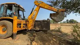 JCB 3DX vs Heavy TATA Dumper 🚜 | Tractor Truck Rescue Powerful Video jcb loding tractor truck 