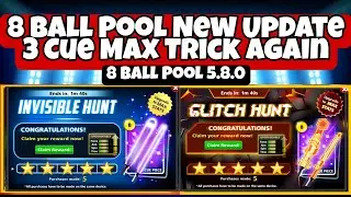 8 Ball Pool New Update: Master the 3 Cue Max Trick Again!