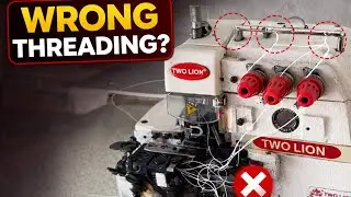 How to Thread an Industrial Overlock Machine | Beginner Tailoring (Apprentices)