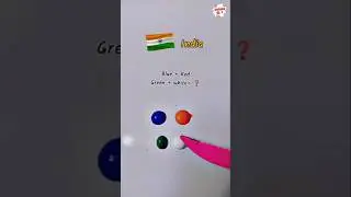Magical indian flag color mixing #colormixing #india #flagcolors #shorts