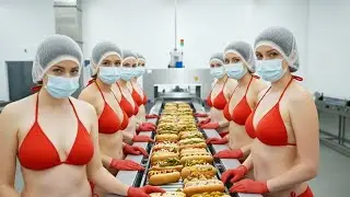 Inside the Costco Food Court Factory: From Raw Hot Dogs to $1.50 Legend (Full Process)