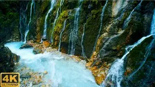 Relaxing Waterfall Sounds For Sleeping 30 Minutes (2021) 4K HD