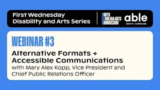 Disability & Arts Webinar | Alternative Formats + Accessible Communications | FY24 Session 3