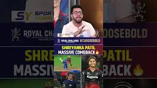 SHREYANKA PATIL MASSIVE COMEBACK 🔥 #wpl #rcb
