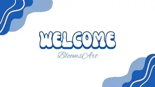 aesthetic & cute intro template | blue shades | Blooms Art