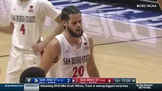 Jordan Schakel vs San Jose State. 24pts, 6 threes. 2021.02.10