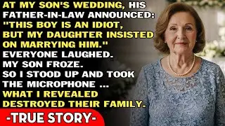 His father-in-law called him an idiot at the wedding &mdash; so I revealed a secret that shattered them.