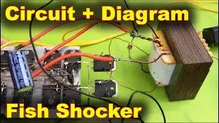 Setrum ikan elektronik Stun fish 12v inverter
