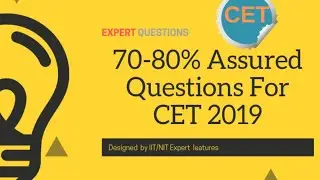 70 -80% Assured Question For KCET 2019