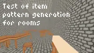 Test of item pattern generation for rooms in Godot, GDExt, Rust | CaveVox