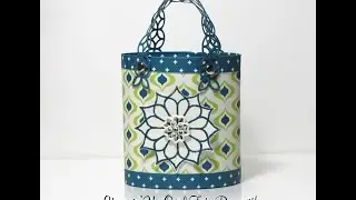 Stampin'Up Oval Tote Bag with Eastern Palace DSP