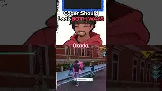 Look Both Ways, Coder!!! - Edited by @SoleilFenley  #vtuber #gamingfails #vtubershorts