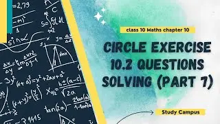 chapter 10 Circles exercise 10.2 question 7 || Class 10 Maths chapter 10 circle questions solving