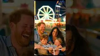 Prince Harry and family at the funfair having fun #familyfun #viral #funfair #cute #shorts