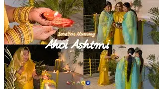 Ahoi Ashtmi Vlog🌼✨ first time mummy ne phni saree❤️😘