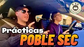 PRÁCTICAS de COCHE por POBLE SEC (BARCELONA)!!! Marta al volante!!😜💪🏻🚗💨💨💨