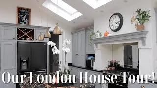 OUR NEW LONDON HOUSE TOUR (DOWNSTAIRS) | Open plan kitchen extension, snug, front room and hallway