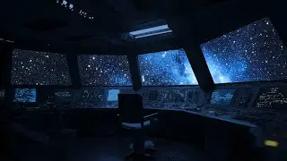 Spaceship Ambience | White Noise ASMR | Good Night