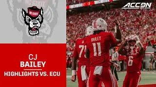 NC State's CJ Bailey Highlights vs. East Carolina