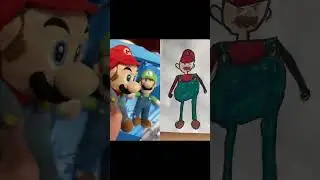 Alunos da segunda s&eacute;rie desenham Mario 🎨 #mario #luigi #escola