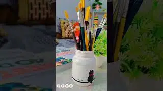 Paint Brush Holder tutorial ✌🏻 ON MY CHANNEL 🦋🐈